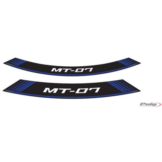 Εσωτερικά αυτοκόλλητα ζάντας Blue PUIG 9136A YAMAHA: MT-07 2014-24 Εσωτερικά αυτοκόλλητα ζάντας Blue PUIG 9136A YAMAHA: MT-07 2014-24