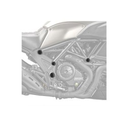 Τάπες πλαισίου, μαύρες, PUIG 9611N DUCATI: DIAVEL 2011-16 Τάπες πλαισίου, μαύρες, PUIG 9611N DUCATI: DIAVEL 2011-16