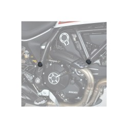 Τάπες πλαισίου, μαύρες, PUIG 9632N DUCATI: MONSTER 797 2017-20, MONSTER 797+ 2017-20, SCRAMBLER CAFE RACER 2017-20