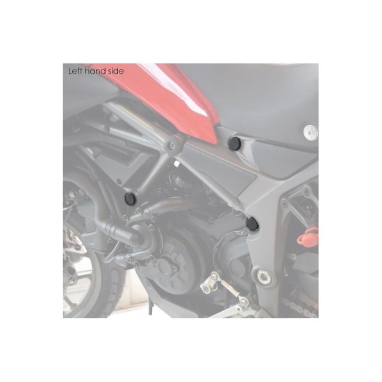 Τάπες πλαισίου, μαύρες, PUIG 9636N DUCATI: MULTISTRADA 1200 2015-18 Τάπες πλαισίου, μαύρες, PUIG 9636N DUCATI: MULTISTRADA 1200 2015-18