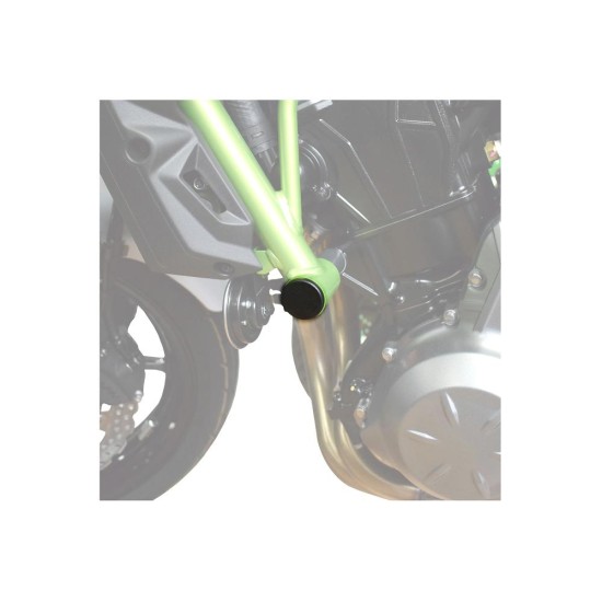 Τάπες πλαισίου, μαύρες, PUIG 9637N KAWASAKI: NINJA 650 2017-, Z650 2017-24 Τάπες πλαισίου, μαύρες, PUIG 9637N KAWASAKI: NINJA 650 2017-, Z650 2017-24