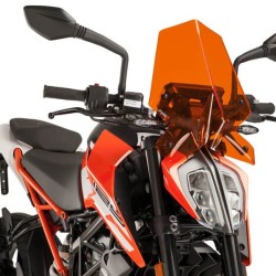 Ζελατίνα Puig Naked New Generation Sport KTM 125-390 Duke 17-23 πορτοκαλί