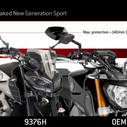 Ζελατίνα PUIG Naked New Generation Sport Yamaha MT-09 17-20 κόκκινη