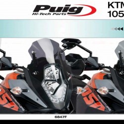 Ζελατίνα Puig Sport KTM 1090 Adventure/R μαύρη