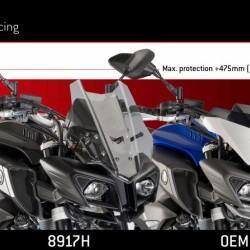 Ζελατίνα Puig Touring Yamaha MT-10 μαύρη