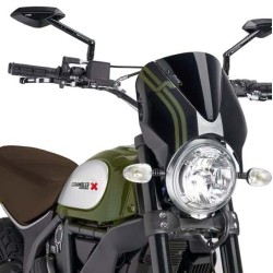 Ζελατίνα Puig Retrovision Ducati Scrambler μαύρη