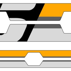 Ταινία τροχών Puig με λογότυπο "GS" BMW R 1250 GS χρυσή