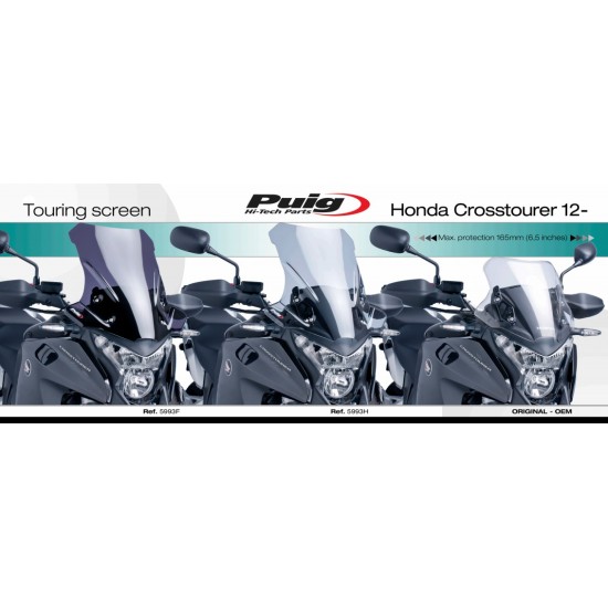 Ζελατίνα Puig Touring Honda VFR 1200 Crosstourer -15 διάφανη