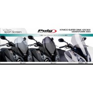 Ζελατίνα Puig V-Tech Sport Kymco Downtown 125i-300i -14 διάφανη