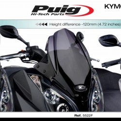 Ζελατίνα Puig V-Tech Sport Kymco Downtown 125i-300i -14 μαύρη