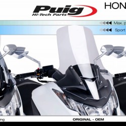 Ζελατίνα Puig V-Tech Sport Honda Integra 700-750 12- μαύρη