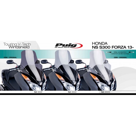 Ζελατίνα Puig V-Tech Touring Honda NS S300 Forza 13-16 διάφανη