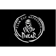 Αυτοκόλλητο Dakar-Visa for Adventure λευκό