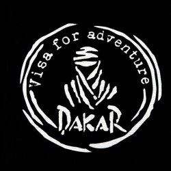 Αυτοκόλλητο Dakar-Visa for Adventure λευκό