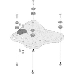 Κιτ εγκατάστασης βαλιτσών SW-Motech TRAX σε βάση ADVENTURE-RACK