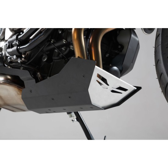 Ποδιά κινητήρα SW-Motech Yamaha Tracer 7 μαύρο-ασημί