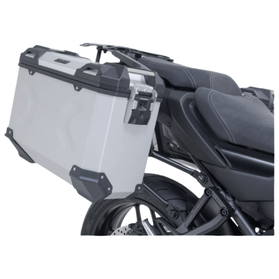 Σετ βάσεων και βαλιτσών SW-Motech TRAX ADV 37/37 lt. Yamaha Tracer 9/GT/GT+ 25- ασημί