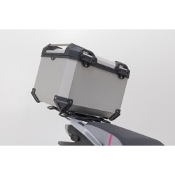 Σετ βάσης και βαλίτσας topcase SW-Motech TRAX ADV CFMoto 800MT-X ασημί