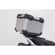 Σετ βάσης και βαλίτσας topcase SW-Motech TRAX ADV MOTO GUZZI V85 TT 24- ασημί