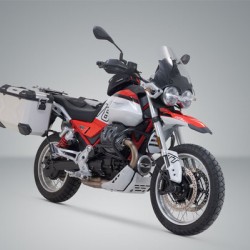 Σετ βάσεων και βαλιτσών SW-Motech TRAX ADV Moto Guzzi V85 TT 24- ασημί