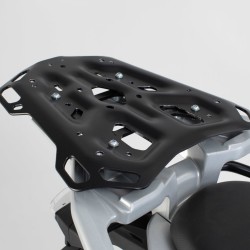 Σετ βάσης και βαλίτσας topcase SW-Motech TRAX ADV BMW F 800 GS ασημί (για BMW πλαστική σχάρα)