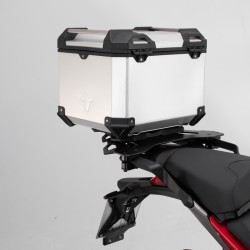 Σετ βάσης και βαλίτσας topcase SW-Motech TRAX ADV Ducati Multistrada 950-1200 Enduro ασημί